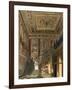 The Great Staircase at Kensington Palace from Pyne's Royal Residences, Engraved by Richard Reeve-Charles Wild-Framed Giclee Print