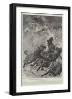 The Great Storm, Scene at Margate, Horses Drowned in the Attempt to Launch the Life-Boat-Stanley Berkeley-Framed Giclee Print