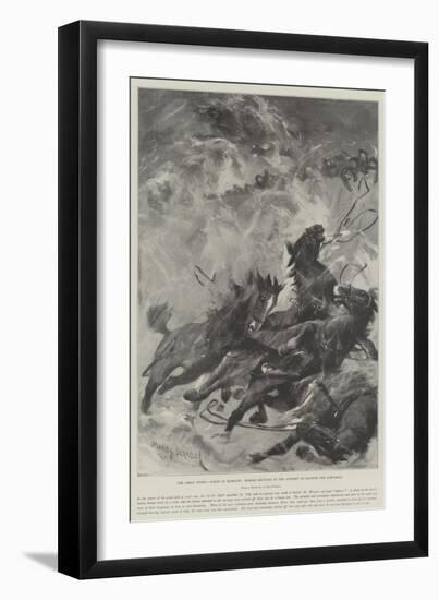 The Great Storm, Scene at Margate, Horses Drowned in the Attempt to Launch the Life-Boat-Stanley Berkeley-Framed Giclee Print