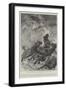 The Great Storm, Scene at Margate, Horses Drowned in the Attempt to Launch the Life-Boat-Stanley Berkeley-Framed Giclee Print