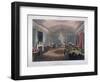 The Great Subscription Room, Interior of the Brooks's Club, St James's Street, London, 1808-Augustus Charles Pugin-Framed Giclee Print