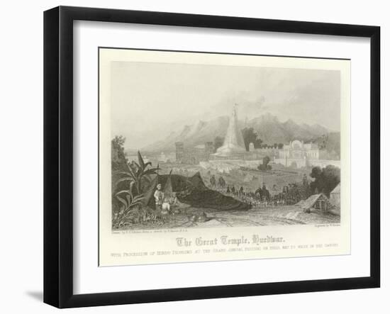 The Great Temple, Hurdwar, India-Thomas Colman Dibdin-Framed Giclee Print