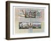 The Great Temple, Maps of Mexico and its Surroundings-null-Framed Giclee Print