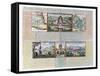 The Great Temple, Maps of Mexico and its Surroundings-null-Framed Stretched Canvas