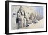 The Great Temple of Abu Simbel, Nubia, C19th Century-David Roberts-Framed Giclee Print