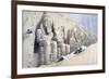 The Great Temple of Abu Simbel, Nubia, C19th Century-David Roberts-Framed Giclee Print