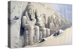 The Great Temple of Abu Simbel, Nubia, C19th Century-David Roberts-Stretched Canvas