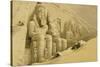 The Great Temple of Abu Simbel, Nubia, from "Egypt and Nubia," Vol.1-David Roberts-Stretched Canvas