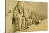 The Great Temple of Abu Simbel, Nubia, from "Egypt and Nubia," Vol.1-David Roberts-Stretched Canvas