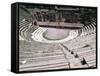 The Great Theatre, Pompeii, Unesco World Heritage Site, Campania, Italy-Christina Gascoigne-Framed Stretched Canvas