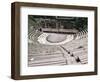 The Great Theatre, Pompeii, Unesco World Heritage Site, Campania, Italy-Christina Gascoigne-Framed Photographic Print