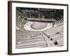 The Great Theatre, Pompeii, Unesco World Heritage Site, Campania, Italy-Christina Gascoigne-Framed Photographic Print