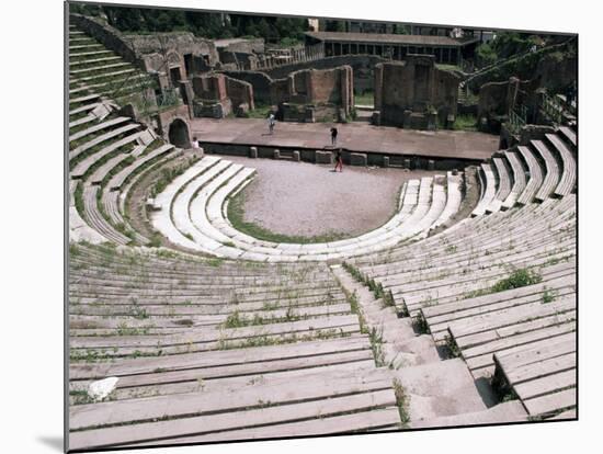 The Great Theatre, Pompeii, Unesco World Heritage Site, Campania, Italy-Christina Gascoigne-Mounted Photographic Print
