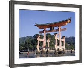 The Great Torii from the Corridor of Itsukushima Shrine, Akino, Miya-Jima, Japan-Adina Tovy-Framed Photographic Print