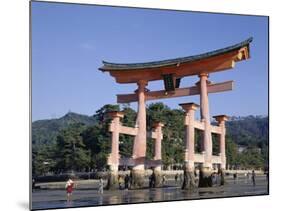The Great Torii from the Corridor of Itsukushima Shrine, Akino, Miya-Jima, Japan-Adina Tovy-Mounted Photographic Print