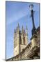 The Great Tower of Magdalen College with Typical Archaic Lampost in Foreground-Charlie Harding-Mounted Photographic Print