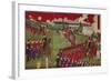 The Great Training Maneuvers by Various Army Corps (Shotai Dai Choren No Z)-Toyohara Chikanobu-Framed Giclee Print