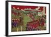 The Great Training Maneuvers by Various Army Corps (Shotai Dai Choren No Z)-Toyohara Chikanobu-Framed Giclee Print