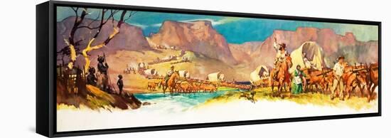 The Great Trek-James Edwin Mcconnell-Framed Stretched Canvas