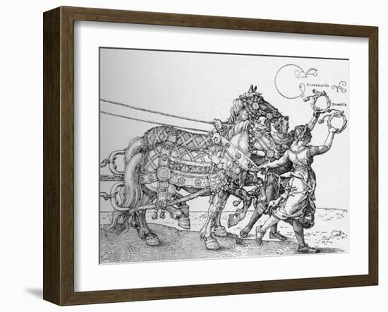 The Great Triumphal Cart of Emperor Maximilian, (1523), 1906-Albrecht Durer-Framed Giclee Print