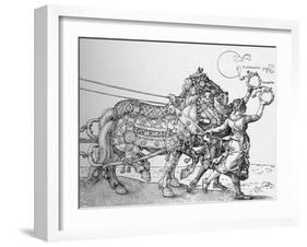 The Great Triumphal Cart of Emperor Maximilian, (1523), 1906-Albrecht Durer-Framed Giclee Print