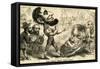The Great Union Prize Fight, 1861-null-Framed Stretched Canvas