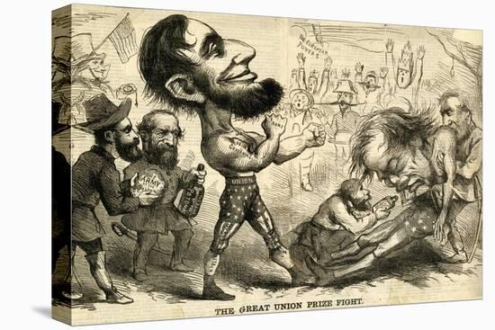 The Great Union Prize Fight, 1861-null-Stretched Canvas