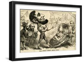 The Great Union Prize Fight, 1861-null-Framed Giclee Print