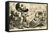 The Great Union Prize Fight, 1861-null-Framed Stretched Canvas