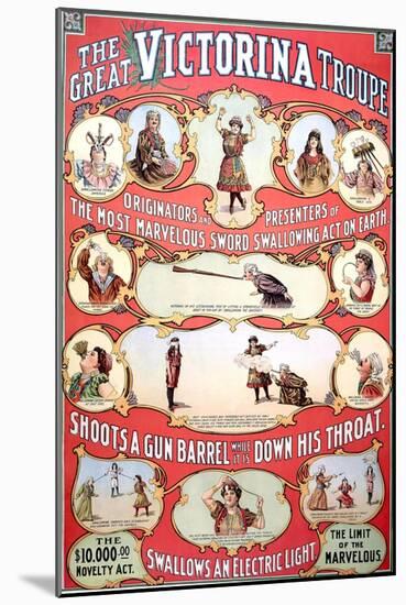 The Great Victorina Troupe-null-Mounted Art Print