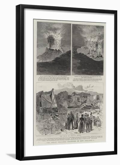 The Great Volcanic Eruption in New Zealand, I-null-Framed Giclee Print