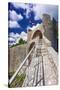 The Great Wall above the city center, Ston, Dalmatian Coast, Croatia-Russ Bishop-Stretched Canvas