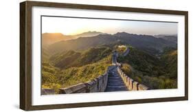 The Great Wall at Mutianyu Nr Beijing in Hebei Province, China-Peter Adams-Framed Photographic Print