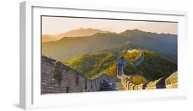 The Great Wall at Mutianyu Nr Beijing in Hebei Province, China-Peter Adams-Framed Photographic Print