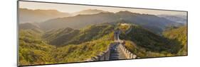 The Great Wall at Mutianyu Nr Beijing in Hebei Province, China-Peter Adams-Mounted Photographic Print
