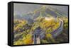 The Great Wall at Mutianyu Nr Beijing in Hebei Province, China-Peter Adams-Framed Stretched Canvas