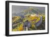 The Great Wall at Mutianyu Nr Beijing in Hebei Province, China-Peter Adams-Framed Photographic Print