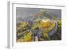 The Great Wall at Mutianyu Nr Beijing in Hebei Province, China-Peter Adams-Framed Photographic Print