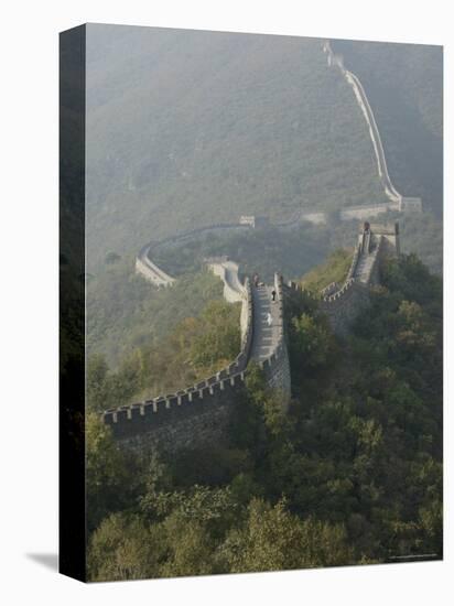 The Great Wall at Mutianyu, Unesco World Heritage Site, Near Beijing, China-Angelo Cavalli-Stretched Canvas