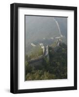 The Great Wall at Mutianyu, Unesco World Heritage Site, Near Beijing, China-Angelo Cavalli-Framed Premium Photographic Print