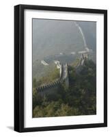 The Great Wall at Mutianyu, Unesco World Heritage Site, Near Beijing, China-Angelo Cavalli-Framed Photographic Print