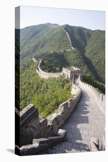 The Great Wall at Mutyanyu, UNESCO World Heritage Site, Near Beijing, China, Asia-Angelo Cavalli-Stretched Canvas