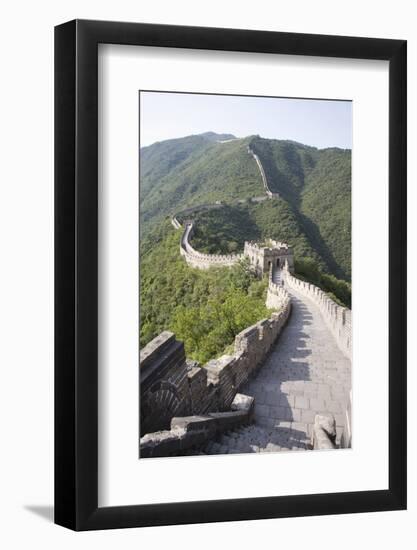 The Great Wall at Mutyanyu, UNESCO World Heritage Site, Near Beijing, China, Asia-Angelo Cavalli-Framed Photographic Print