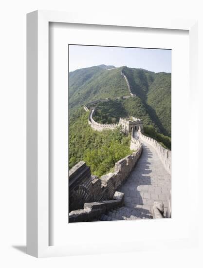 The Great Wall at Mutyanyu, UNESCO World Heritage Site, Near Beijing, China, Asia-Angelo Cavalli-Framed Photographic Print