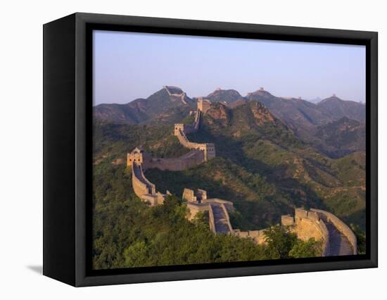 The Great Wall, Near Jing Hang Ling, Unesco World Heritage Site, Beijing, China-Adam Tall-Framed Stretched Canvas