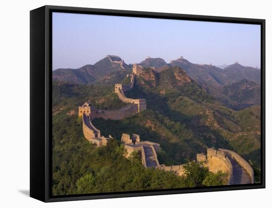 The Great Wall, Near Jing Hang Ling, Unesco World Heritage Site, Beijing, China-Adam Tall-Framed Stretched Canvas