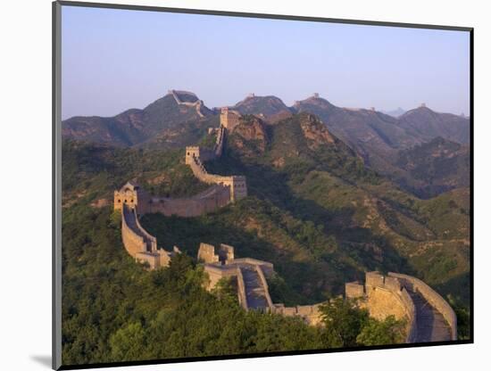 The Great Wall, Near Jing Hang Ling, Unesco World Heritage Site, Beijing, China-Adam Tall-Mounted Photographic Print