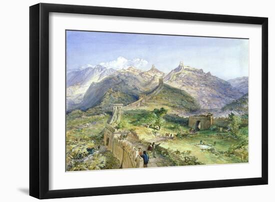 The Great Wall of China, 1874-William 'Crimea' Simpson-Framed Giclee Print