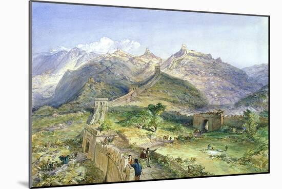 The Great Wall of China, 1874-William 'Crimea' Simpson-Mounted Giclee Print