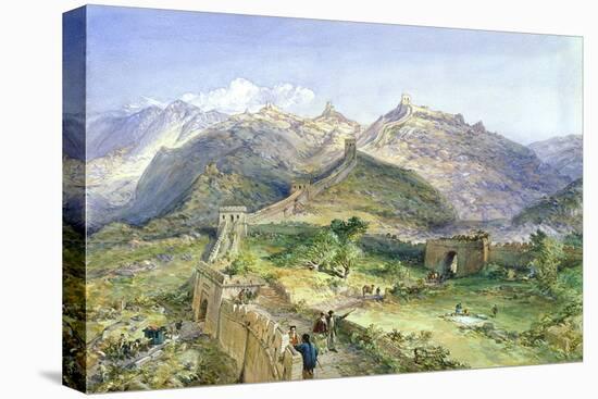 The Great Wall of China, 1874-William 'Crimea' Simpson-Stretched Canvas